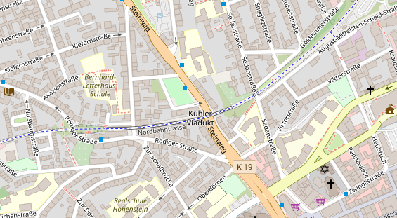 Friseur auf Satellitenbild