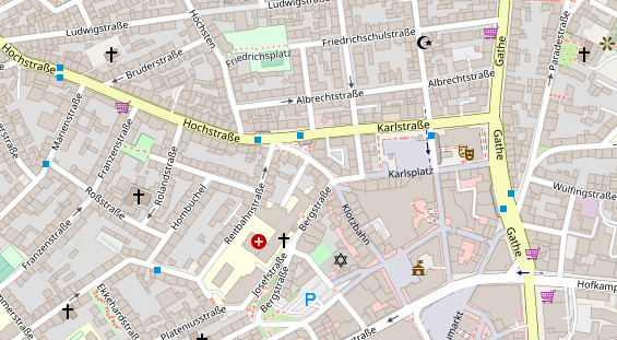 Friseur auf Satellitenbild