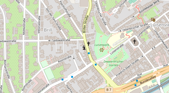 Friseur auf Satellitenbild