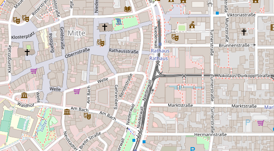 Friseur auf Satellitenbild