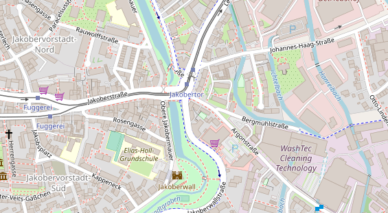 Friseur auf Satellitenbild