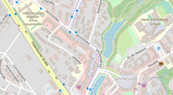 Friseur auf Satellitenbild