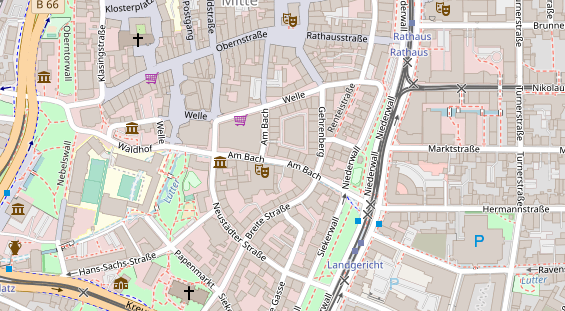 Friseur auf Satellitenbild