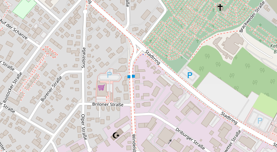 Friseur auf Satellitenbild