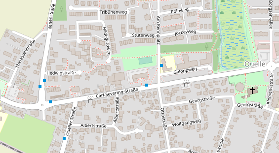 Friseur auf Satellitenbild