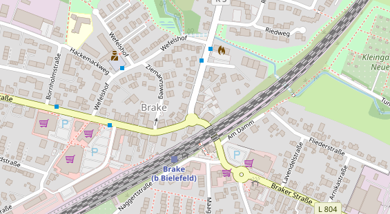 Friseur auf Satellitenbild