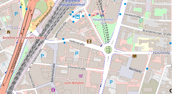 Friseur auf Satellitenbild