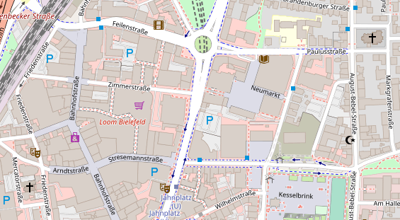 Friseur auf Satellitenbild