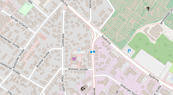 Friseur auf Satellitenbild