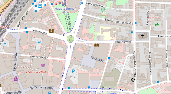 Friseur auf Satellitenbild