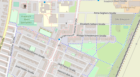 Friseur auf Satellitenbild