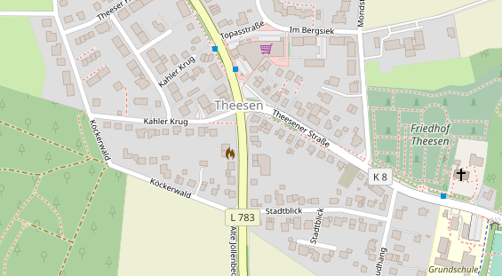 Friseur auf Satellitenbild