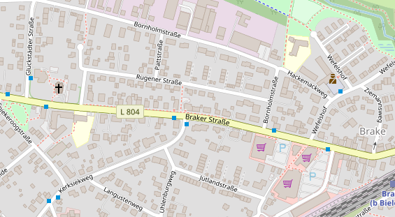 Friseur auf Satellitenbild