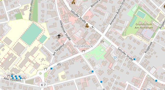 Friseur auf Satellitenbild