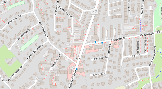 Friseur auf Satellitenbild