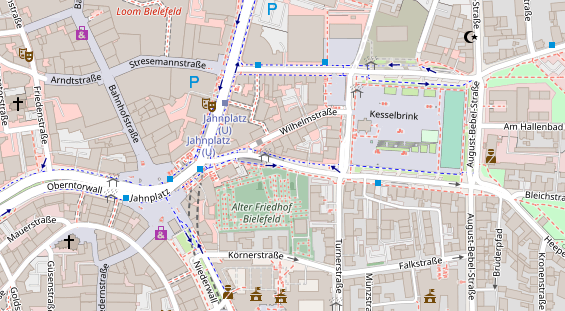 Friseur auf Satellitenbild