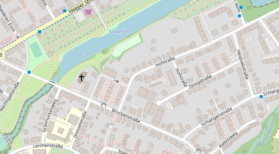 Friseur auf Satellitenbild