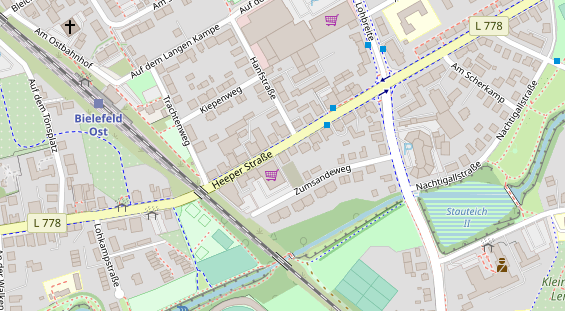 Friseur auf Satellitenbild