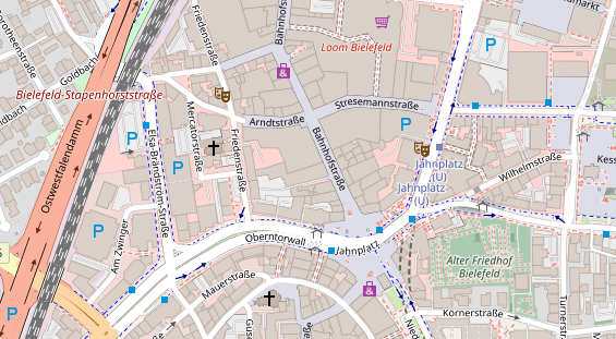 Friseur auf Satellitenbild