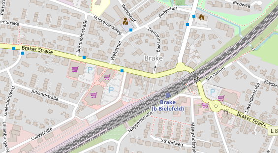 Friseur auf Satellitenbild