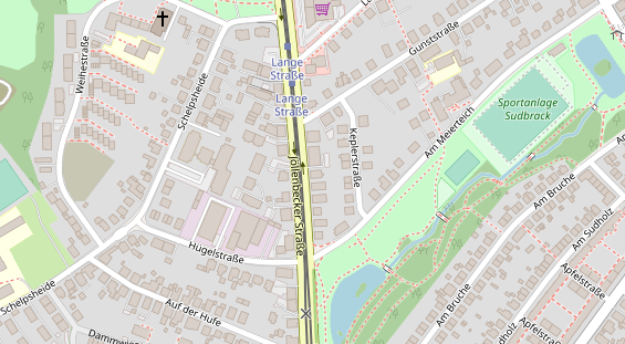 Friseur auf Satellitenbild