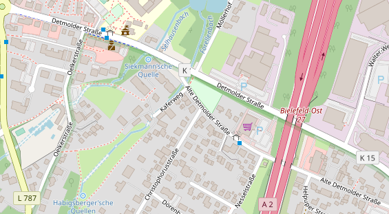 Friseur auf Satellitenbild