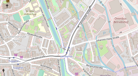 Friseur auf Satellitenbild