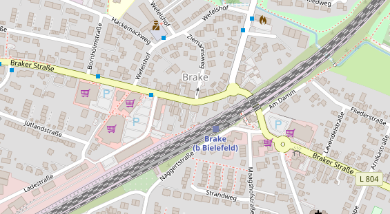 Friseur auf Satellitenbild