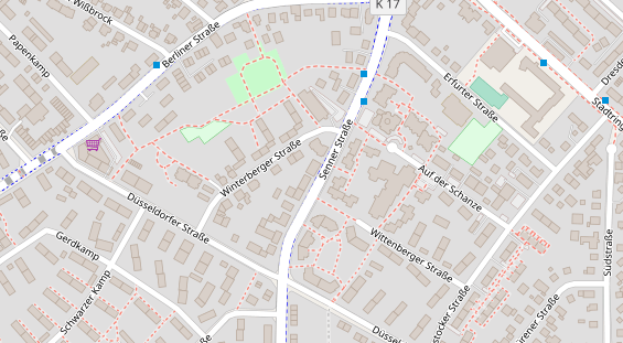 Friseur auf Satellitenbild