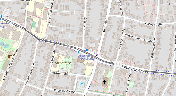 Friseur auf Satellitenbild