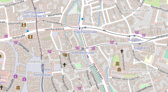 Friseur auf Satellitenbild