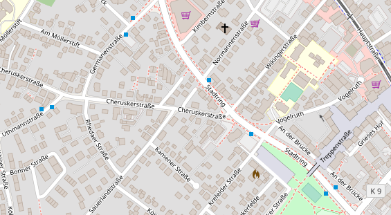 Friseur auf Satellitenbild