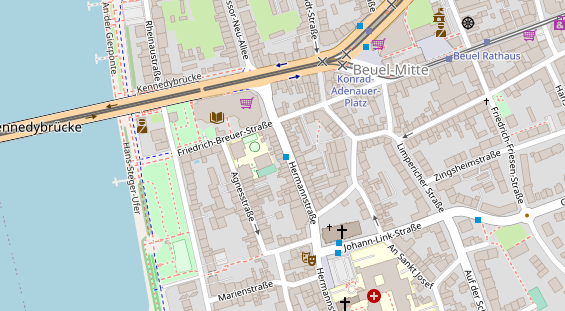 Friseur auf Satellitenbild