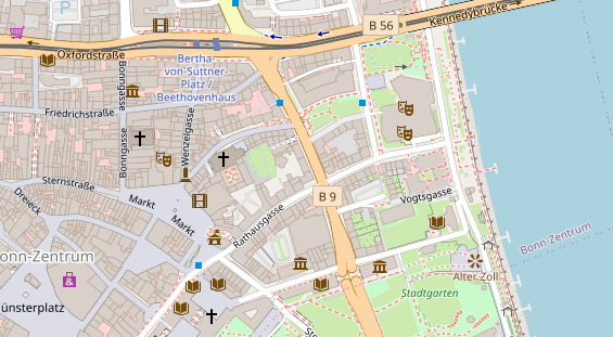 Friseur auf Satellitenbild