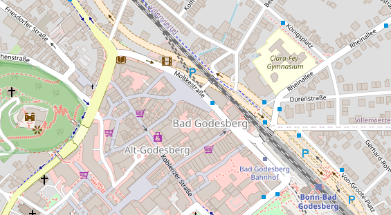 Friseur auf Satellitenbild