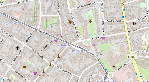 Friseur auf Satellitenbild