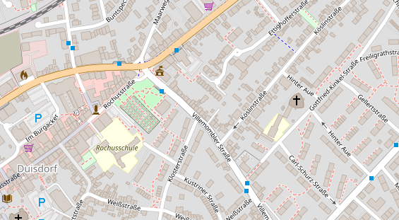 Friseur auf Satellitenbild