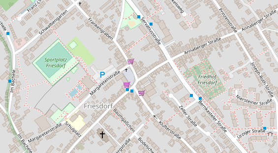 Friseur auf Satellitenbild