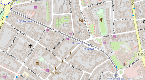 Friseur auf Satellitenbild