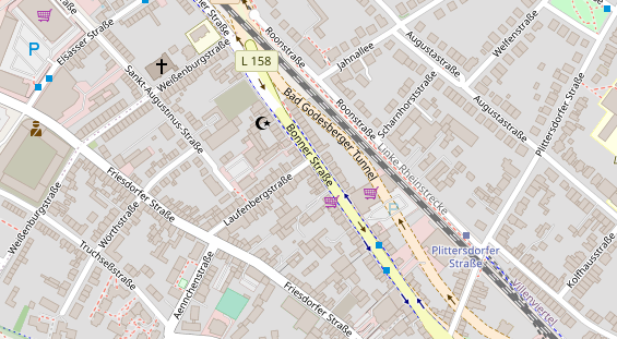 Friseur auf Satellitenbild