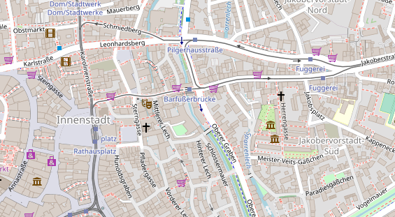 Friseur auf Satellitenbild