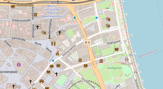 Friseur auf Satellitenbild