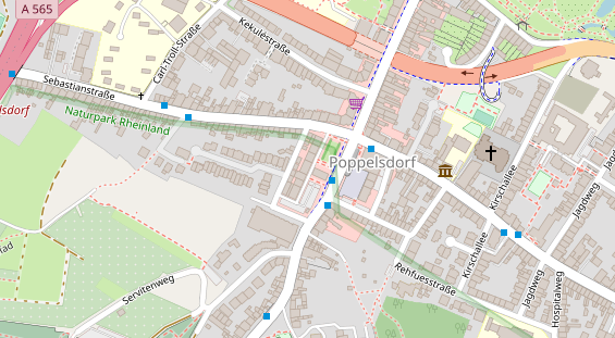 Friseur auf Satellitenbild