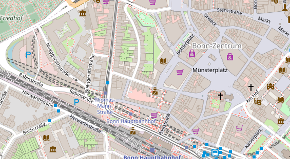 Friseur auf Satellitenbild