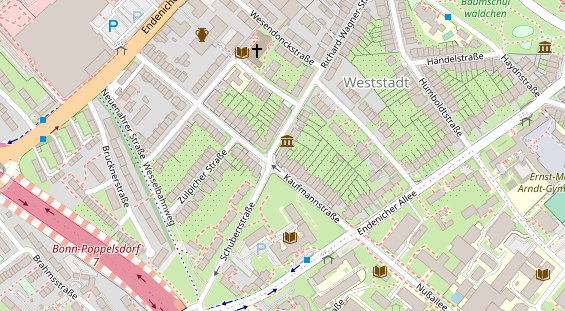 Friseur auf Satellitenbild