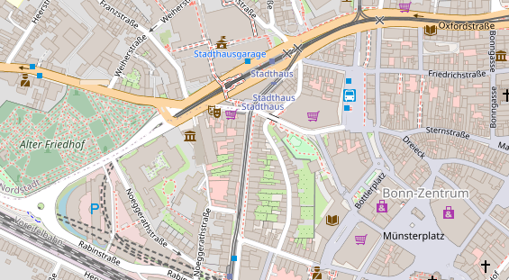 Friseur auf Satellitenbild