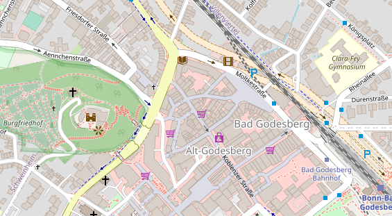 Friseur auf Satellitenbild