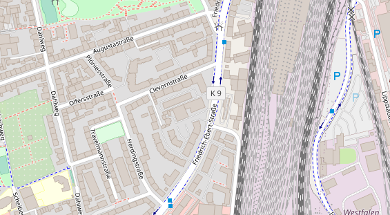 Friseur auf Satellitenbild