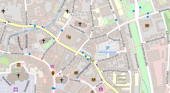 Friseur auf Satellitenbild