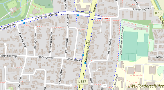 Friseur auf Satellitenbild